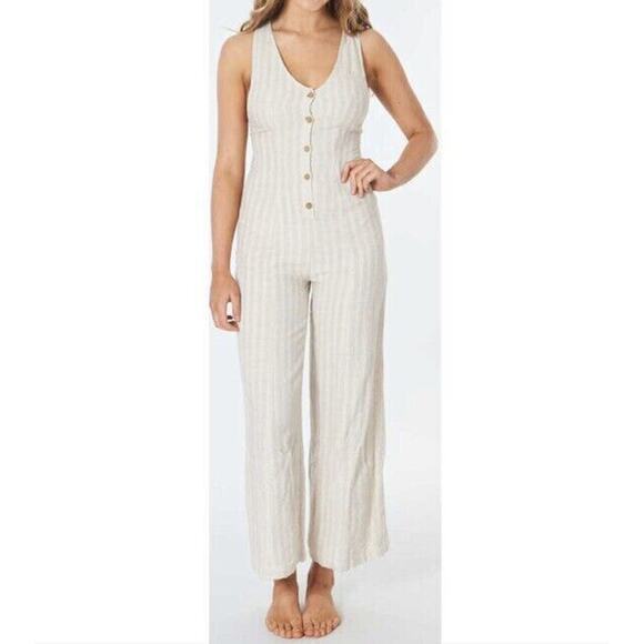 Rip Curl NWT Tan Surf Shack Jumpsuit Size S - Picture 9 of 9
